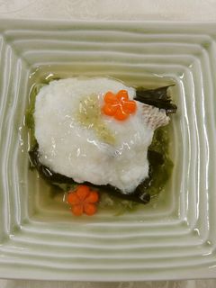 鯛のかぶら蒸し あんかけとわさび添え-レシピのメイン写真