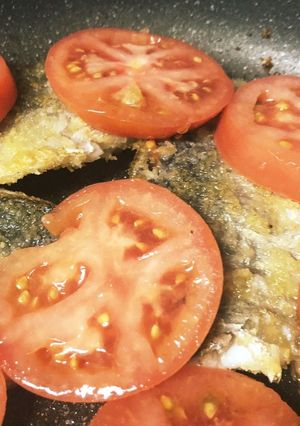 トマトが決め手!アジのパン粉焼き-レシピのメイン写真