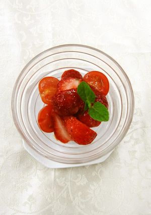 あまおうとトマトのマリネ-レシピのメイン写真