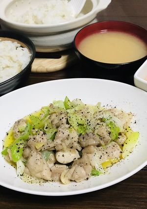 鶏腿肉のさっぱり葱塩炒め-レシピのメイン写真