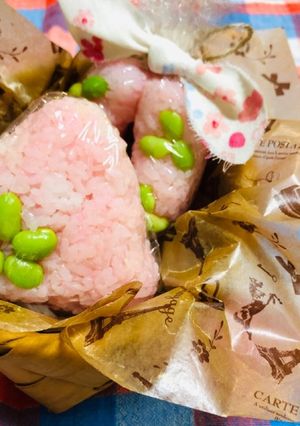 ♡さくら咲く〜お花見おにぎり♡-レシピのメイン写真