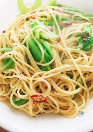 塩辛とキャベツのパスタ-レシピのメイン写真