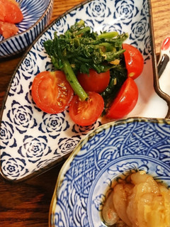春菊トマトサラダ-レシピのメイン写真