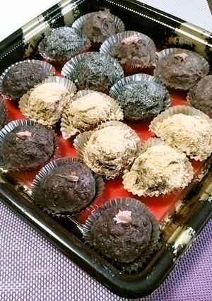 簡単!!食べて楽しい、3種のおはぎ-レシピのメイン写真