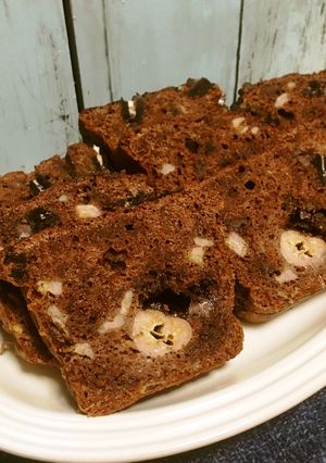 パウンドケーキ Wチョコバナナ 覚書-レシピのメイン写真