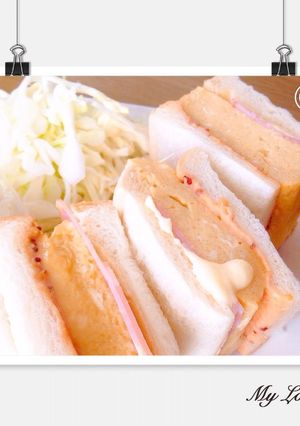 簡単♡厚焼き玉子サンド♡-レシピのメイン写真
