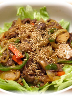 焼き肉サラダ-レシピのメイン写真