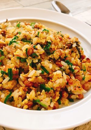 ランチに！納豆と塩昆布のチャーハン-レシピのメイン写真