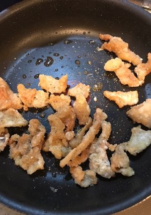 鶏皮カリカリおつまみ-レシピのメイン写真