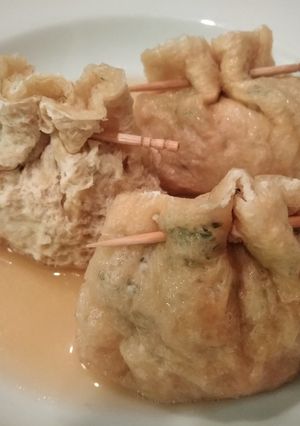 ネギたっぷりの鶏巾着-レシピのメイン写真