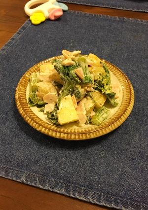 春！菜の花と新じゃがのポテトサラダ-レシピのメイン写真