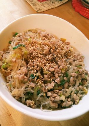 泣く子も黙るひき肉春雨-レシピのメイン写真