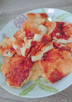 離乳食 カッテージチーズとバナナパンやき-レシピのメイン写真