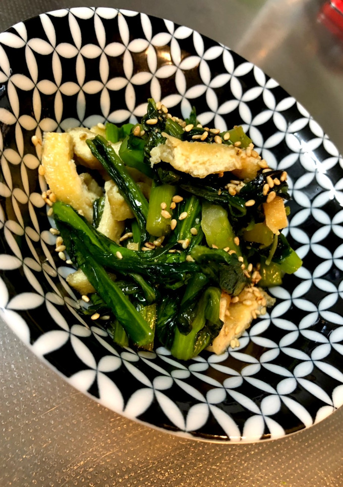 簡単早い☆菜の花と薄揚げの炒め煮-レシピのメイン写真