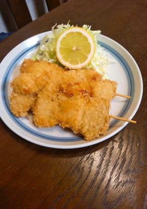 子供でも食べられる　ささ身串カツ-レシピのメイン写真
