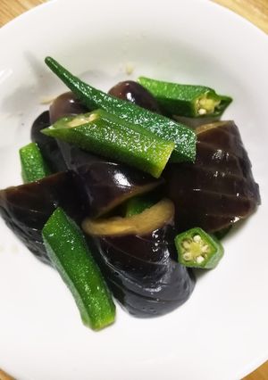 レンジで時短！ナスとオクラの煮浸し-レシピのメイン写真