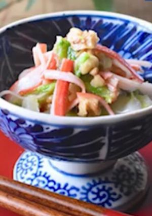5分で完成！白菜とくるみのサラダ-レシピのメイン写真