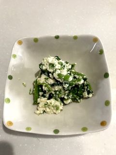 春だから菜の花の白和え-レシピのメイン写真