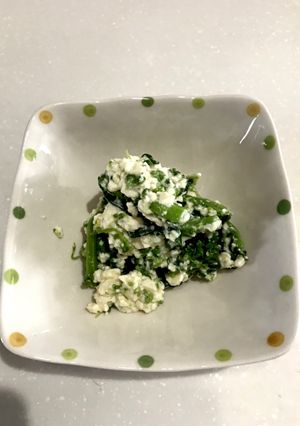 春だから菜の花の白和え-レシピのメイン写真