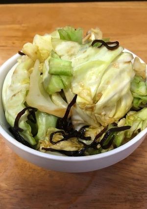 ナイロン袋で♥✿キャベツの塩昆布和え✿-レシピのメイン写真