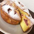 イチゴとクリームチーズのバターケーキ