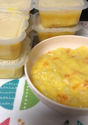 離乳食後期〜完了期コーンクリームシチュー-レシピのメイン写真