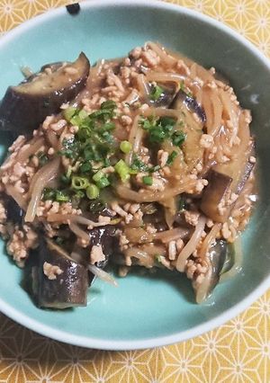 糖質制限☆ナスともやしとひき肉炒め-レシピのメイン写真