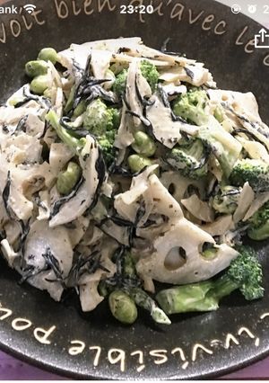 レンコンとひじきの簡単サラダ-レシピのメイン写真