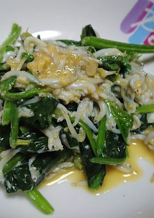 ほうれん草のしらす卵とじ-レシピのメイン写真