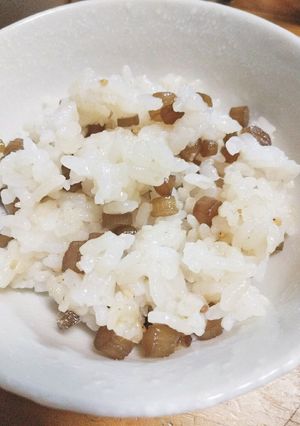 旬を味わう！つわぶきの混ぜご飯-レシピのメイン写真
