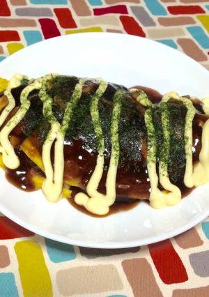 超簡単☆お家で食べる大阪名物イカ焼き-レシピのメイン写真