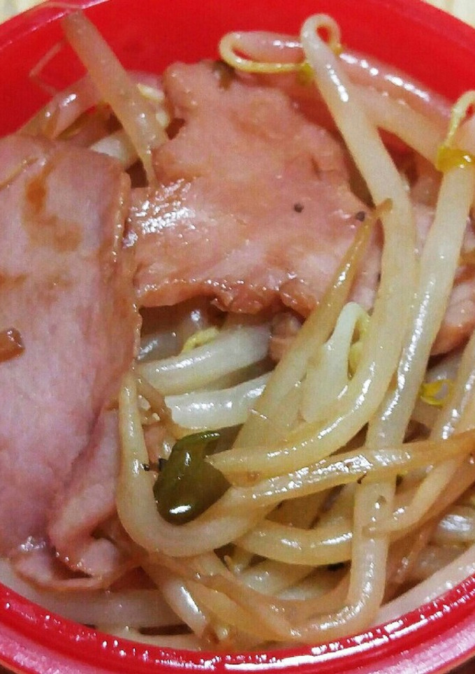 焼豚のもやしスパイシー炒め｡-レシピのメイン写真