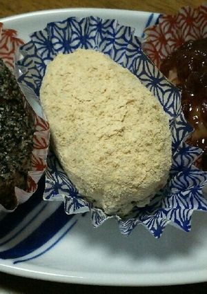 もち麦ごはんで☆三色おはぎ☆-レシピのメイン写真