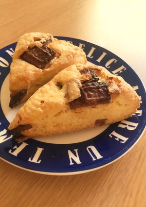 簡単！お豆腐でチョコチャンクスコーン-レシピのメイン写真