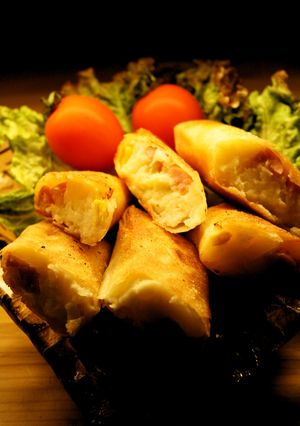 お給料前に☆パリッとポテト春巻き-レシピのメイン写真