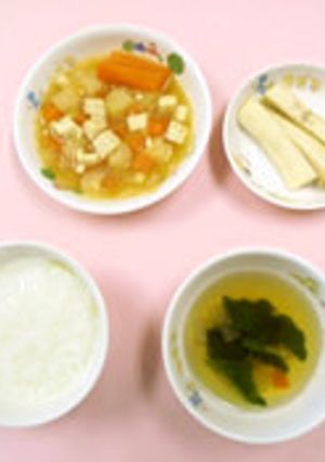 豆腐と野菜の煮物@つくば市離乳食-レシピのメイン写真