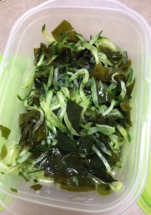 キュウリとワカメの簡単酢-レシピのメイン写真