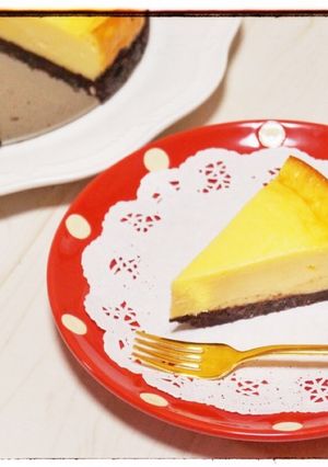 ヘルシオでニューヨークチーズケーキ♡-レシピのメイン写真