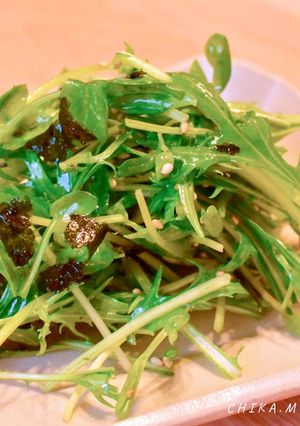 水菜と豆苗のナムル-レシピのメイン写真