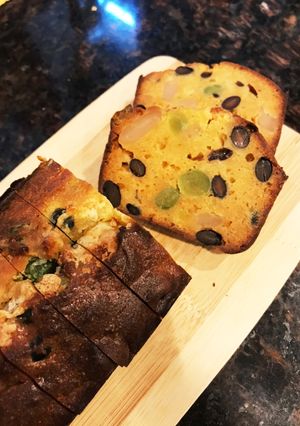 大豆粉でヘルシー！三色豆のパウンドケーキ-レシピのメイン写真