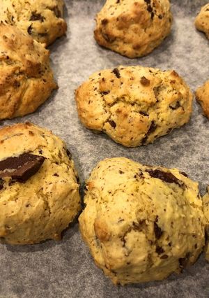 フープロで豪快に！簡単チョコスコーン-レシピのメイン写真