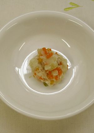 【離乳食中期】鶏ささみの野菜和え-レシピのメイン写真