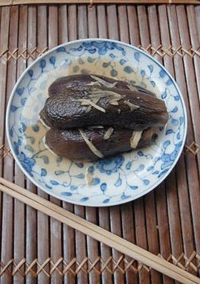 ひんやり冷たい　蒸し茄子の出汁浸し-レシピのメイン写真