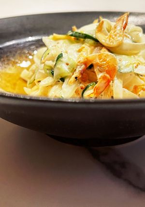 干しエビと玉ねぎの粒マスマヨ和え-レシピのメイン写真