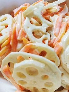 レンジで蓮根のからしマヨネーズ和え-レシピのメイン写真