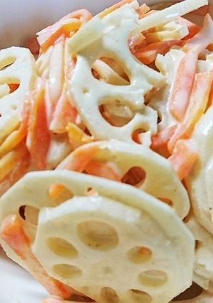 ﾚﾝｼﾞで蓮根のからしﾏﾖﾈｰｽﾞ和え-レシピのメイン写真
