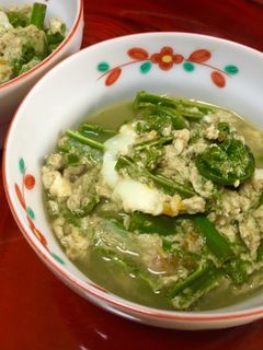コゴミの卵とじ-レシピのメイン写真