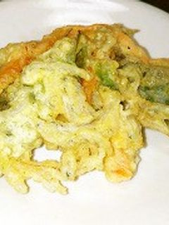ネギと人参のかき揚げ-レシピのメイン写真