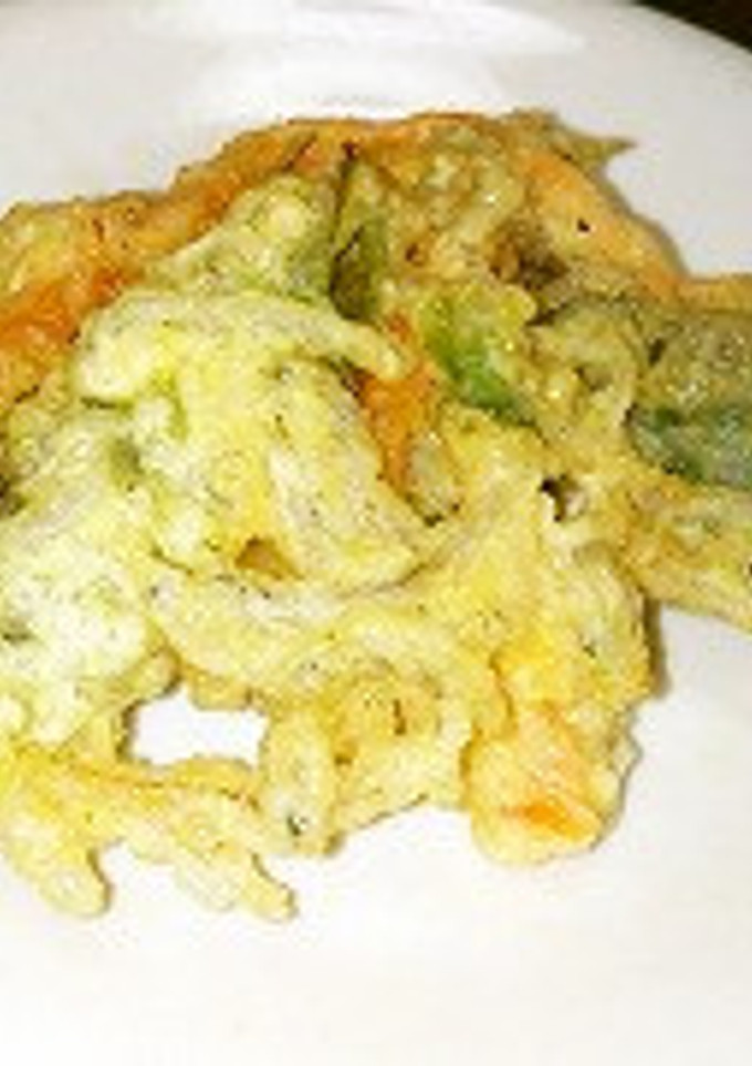 ネギと人参のかき揚げ-レシピのメイン写真