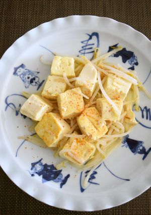 時短簡単安価*豆腐ともやしのコク出し炒め-レシピのメイン写真